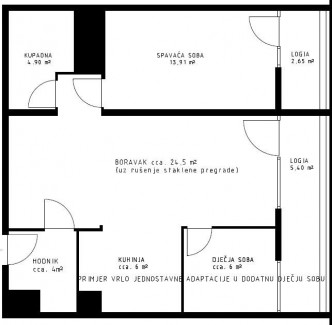 2-Zi., Wohnung, 65m², 15 Etage