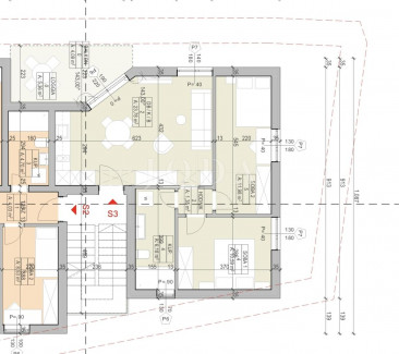 3-locale, Appartamento, 54m², 1 Piano