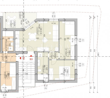 3-Zi., Wohnung, 54m², 1 Etage