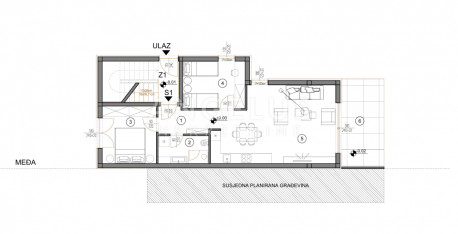3-Zi., Wohnung, 82m², 1 Etage