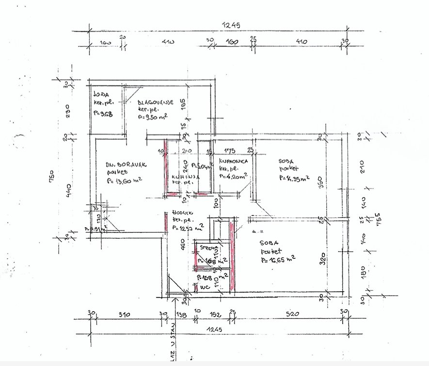 2-locale, Appartamento, 83m², 13 Piano