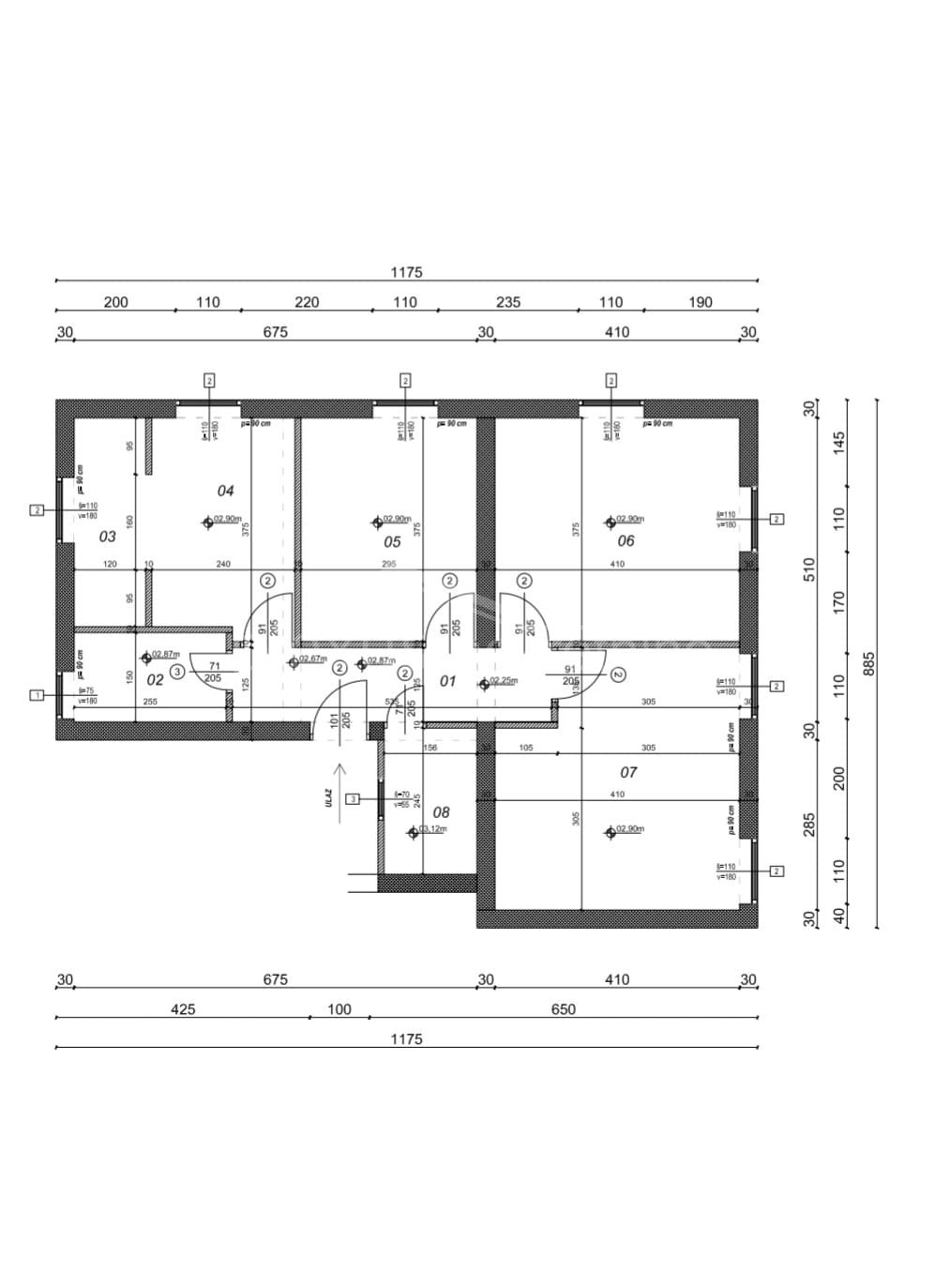 3-Zi., Wohnung, 70m², 1 Etage