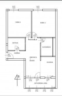 2 rooms, Apartment, 63m², 13 Floor