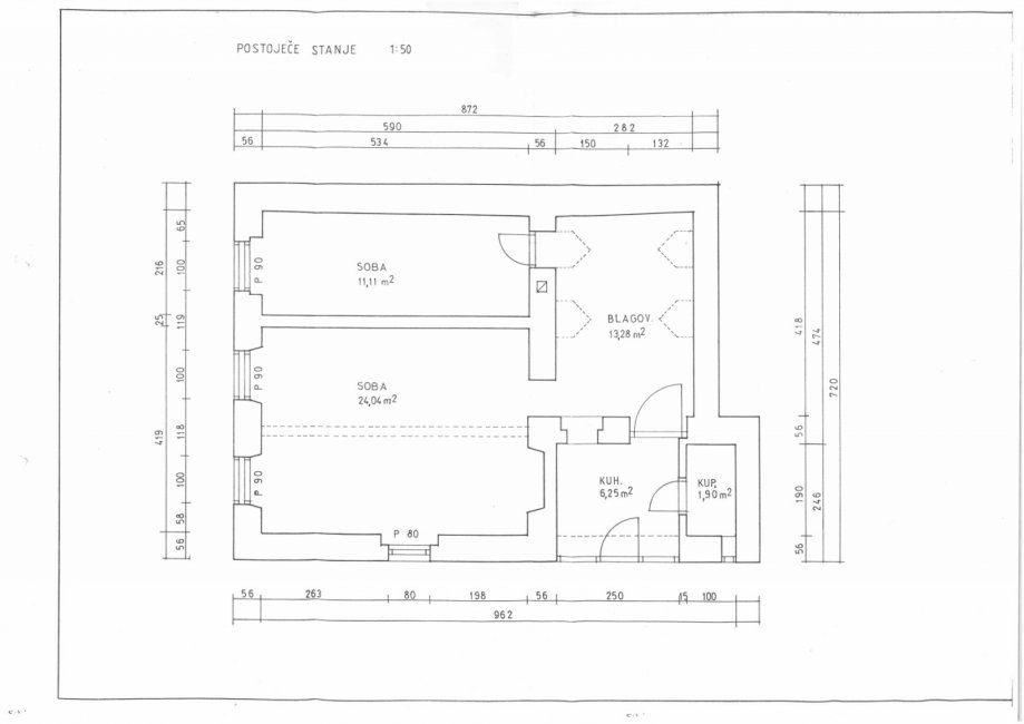 3 rooms, Apartment, 72m²