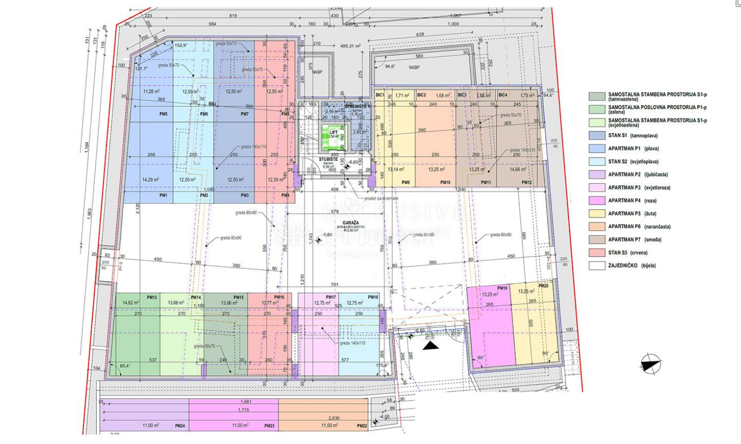 3-locale, Appartamento, 101m², 2 Piano