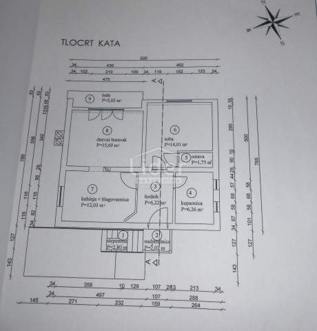 2-locale, Appartamento, 66m², 1 Piano