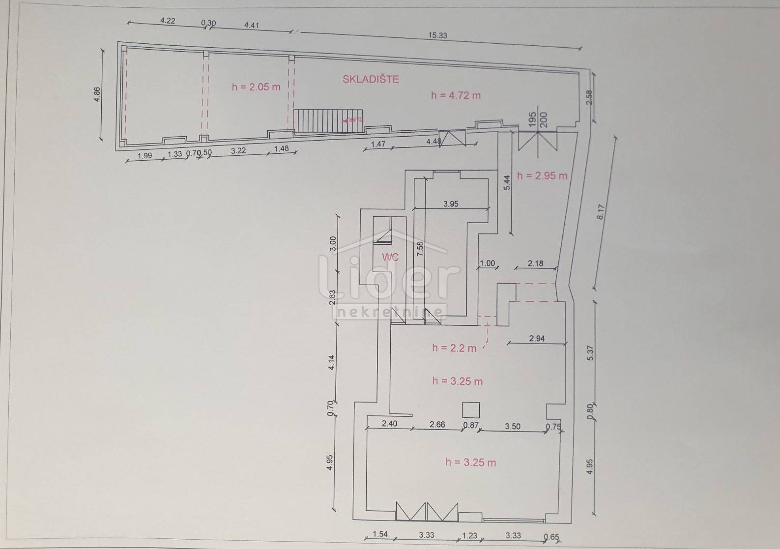 321m², Ured, 1 Kat