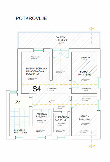 3-к, Квартира, 76м², 3 Этаж