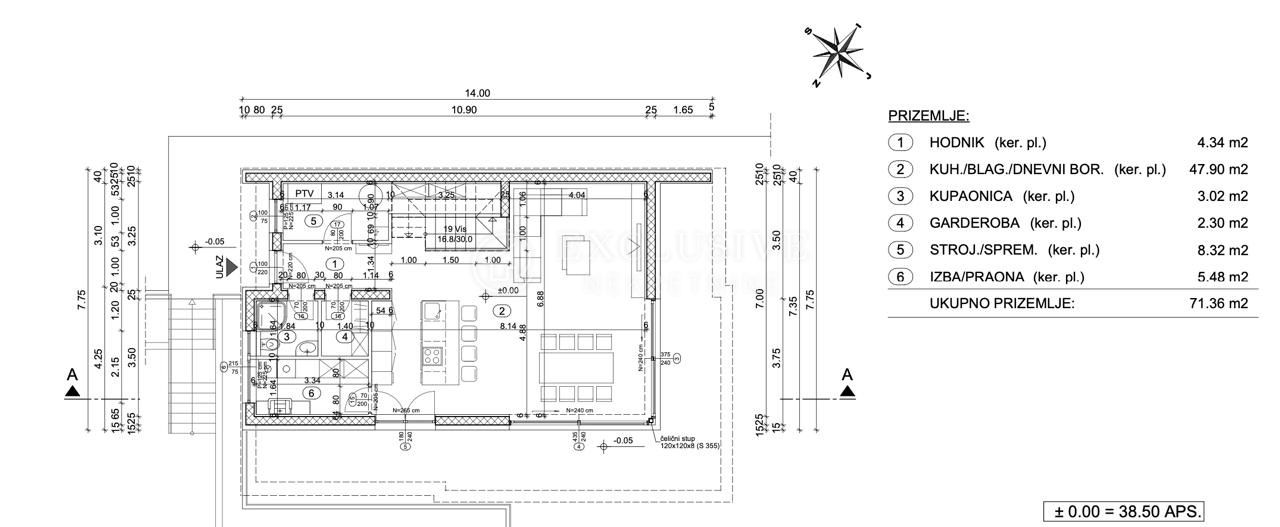 Kuća, 190m², Zemljište 507m²