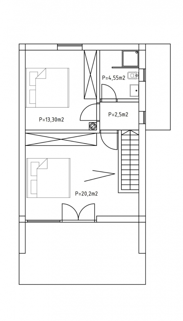 House, 100m², Plot 550m²