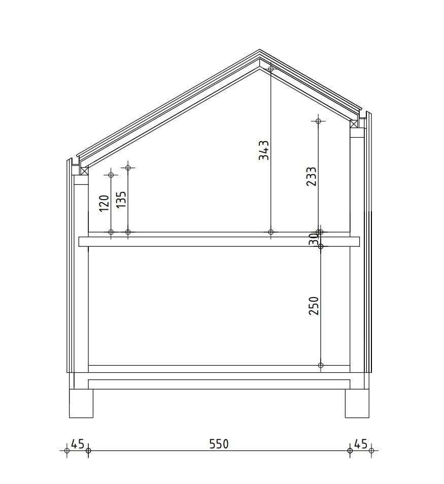 House, 100m², Plot 550m²