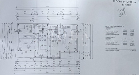 1110m², Zemljište