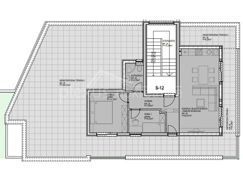 2-к, Квартира, 102м²