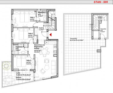 4-Zi., Wohnung, 123m²