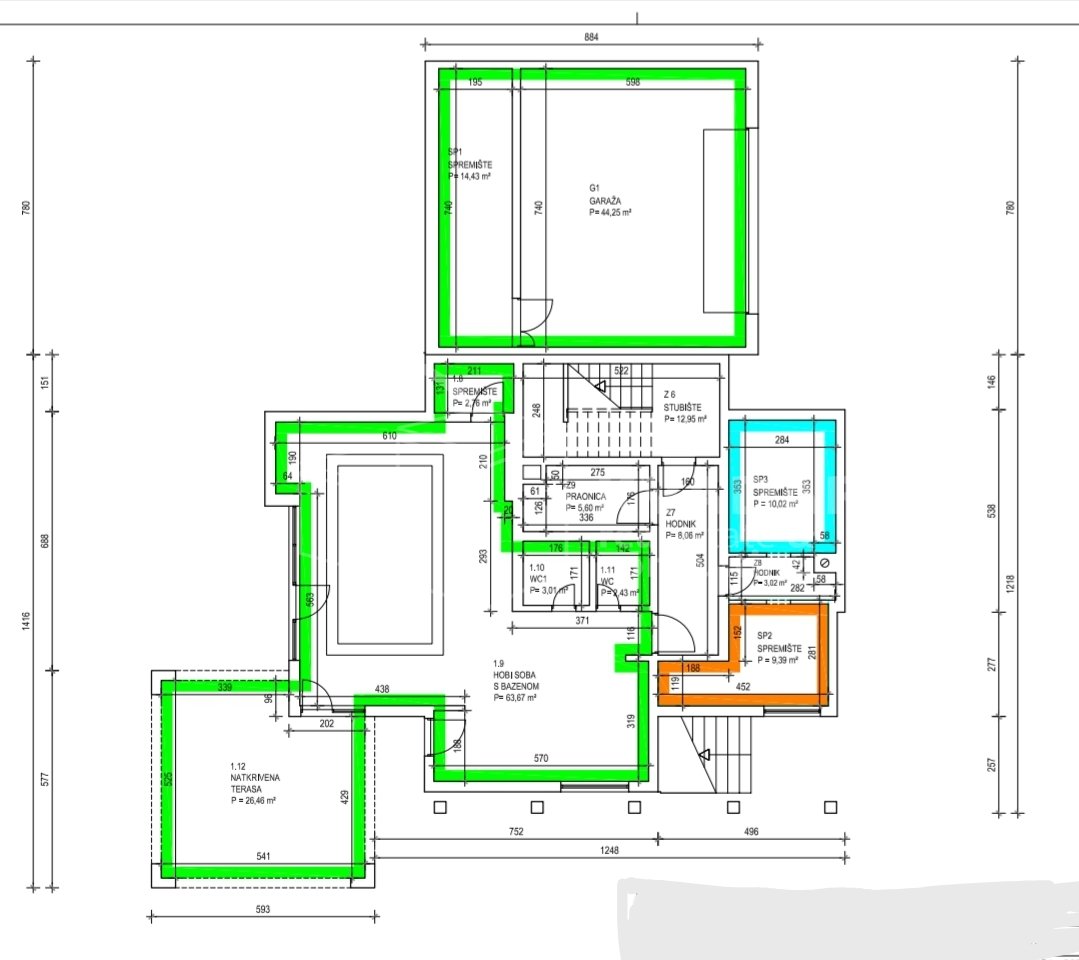 House, 585m², Plot 1050m²