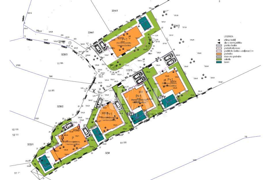 323m², Grundstück