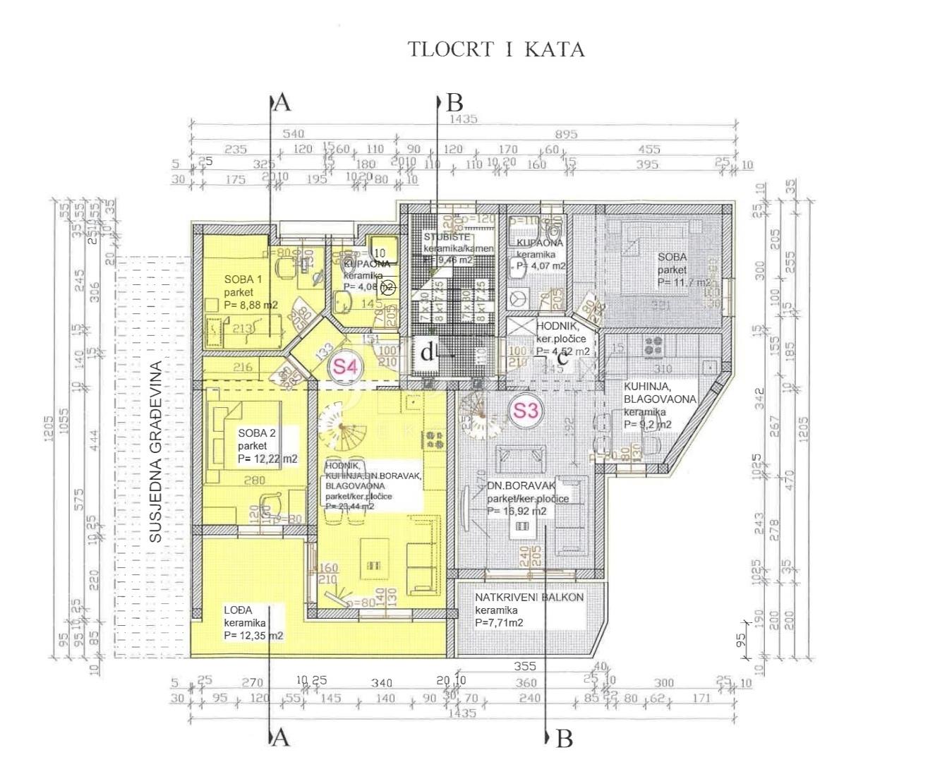 4-Zi., Wohnung, 120m², 1 Etage