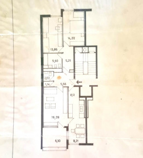 3 rooms, Apartment, 86m², 2 Floor
