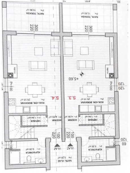 3-locale, Appartamento, 108m², 2 Piano